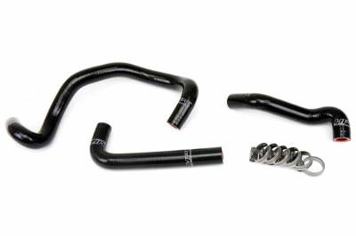 HPS Silicone Hose - HPS Black Reinforced Silicone Heater Hose Kit for Mazda 86-92 RX7 FC3S Turbo LHD