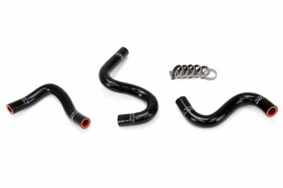 HPS Silicone Hose - HPS Black Reinforced Silicone Heater Hose Kit for Toyota 83-87 Corolla AE86 4A-GEU Left Hand Drive