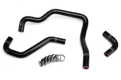 HPS Silicone Hose - HPS Black Reinforced Silicone Heater Hose Kit for Toyota 89-95 Pickup 22RE Non Turbo EFI LHD