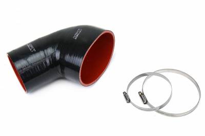 HPS Silicone Hose - HPS Black Reinforced Silicone Post MAF Air Intake Hose Kit for BMW 01-06 E46 M3