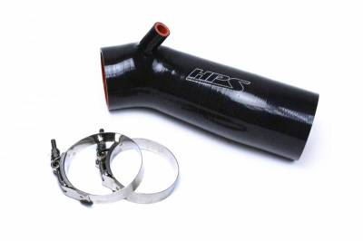 HPS Silicone Hose - HPS Black Reinforced Silicone Post MAF Air Intake Hose Kit for Honda 13-16 Accord 2.4L