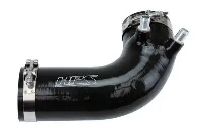 HPS Silicone Hose - HPS Black Reinforced Silicone Post MAF Air Intake Hose Kit for Lexus 08-12 ISF V8 5.0L