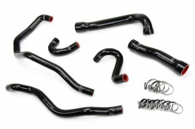 HPS Silicone Hose - HPS Black Reinforced Silicone Radiator + Heater Hose Kit Coolant for BMW 01-06 E46 M3 Left Hand Drive