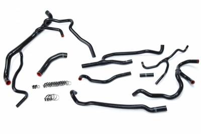 HPS Silicone Hose - HPS Black Reinforced Silicone Radiator + Heater Hose Kit Coolant for Chevy 16-17 Camaro SS Coupe 6.2L V8