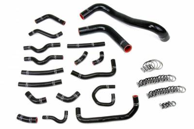 HPS Silicone Hose - HPS Black Reinforced Silicone Radiator + Heater Hose Kit Coolant for Toyota 98-02 Land Cruiser 4.7L V8