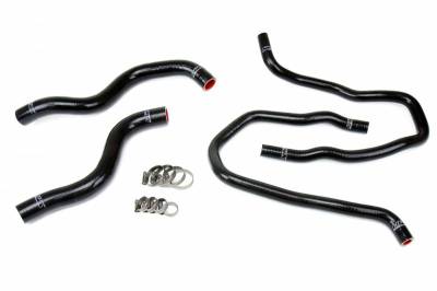 HPS Silicone Hose - HPS Black Reinforced Silicone Radiator + Heater Hose Kit for Honda 13-17 Accord 2.4L LHD