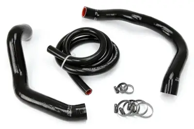 HPS Silicone Hose - HPS Black Reinforced Silicone Radiator + Heater Hose Kit for Jeep 91-01 Cherokee XJ 4.0L