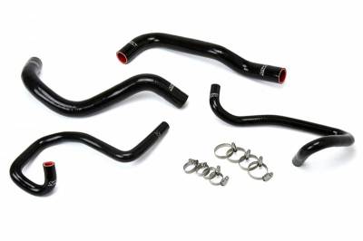 HPS Silicone Hose - HPS Black Reinforced Silicone Radiator + Heater Hose Kit for Toyota 05-18 Tacoma 2.7L 4Cyl