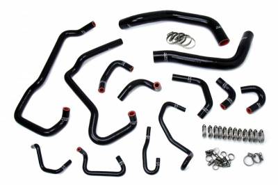 HPS Silicone Hose - HPS Black Reinforced Silicone Radiator + Heater Hose Kit for Toyota 16-20 Tacoma 3.5L V6