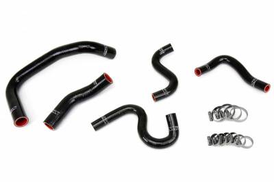 HPS Silicone Hose - HPS Black Reinforced Silicone Radiator + Heater Hose Kit for Toyota 85-87 Corolla AE86 4A-GEU Left Hand Drive