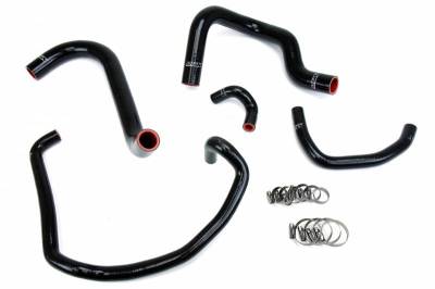 HPS Silicone Hose - HPS Black Reinforced Silicone Radiator + Heater Hose Kit for Toyota 95-04 Tacoma 2.4L 4Cyl