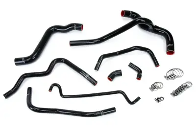 HPS Silicone Hose - HPS Black Reinforced Silicone Radiator and Heater Hose Kit Coolant for Ford 05-10 Mustang 4.0L V6