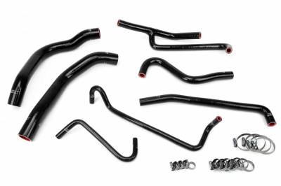 HPS Silicone Hose - HPS Black Reinforced Silicone Radiator and Heater Hose Kit Coolant for Ford 11-14 Mustang 3.7L V6