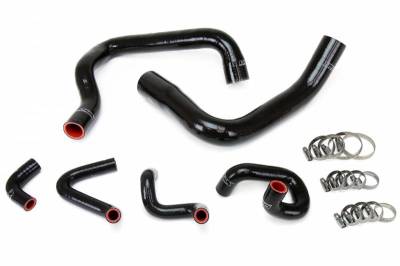 HPS Silicone Hose - HPS Black Reinforced Silicone Radiator and Heater Hose Kit Coolant for Ford 86-93 Mustang GT / Cobra