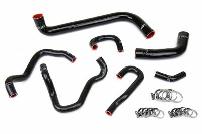 HPS Silicone Hose - HPS Black Reinforced Silicone Radiator and Heater Hose Kit Coolant for Honda 06-09 S2000