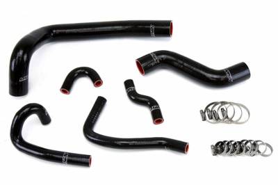 HPS Silicone Hose - HPS Black Reinforced Silicone Radiator and Heater Hose Kit Coolant for Mazda 93-95 RX7 FD3S