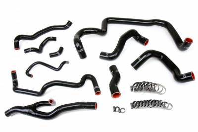 HPS Silicone Hose - HPS Black Reinforced Silicone Radiator and Heater Hose Kit Coolant for Mini 07-11 Cooper S R56 1.6L Turbo Automatic Trans