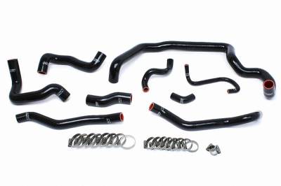 HPS Silicone Hose - HPS Black Reinforced Silicone Radiator and Heater Hose Kit Coolant for Mini 07-11 Cooper S R56 1.6L Turbo Manual Trans