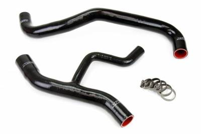 HPS Silicone Hose - HPS Black Reinforced Silicone Radiator Hose Kit Coolant for Ford 02-04 Mustang GT