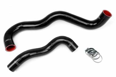 HPS Silicone Hose - HPS Black Reinforced Silicone Radiator Hose Kit Coolant for Ford 03-07 F550 Superduty 6.0L Diesel w/ Twin Beam Suspension