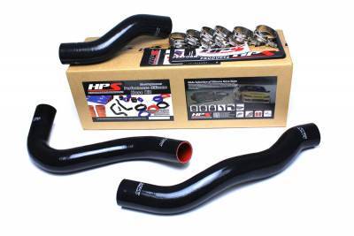 HPS Silicone Hose - HPS Black Reinforced Silicone Radiator Hose Kit Coolant for Ford 08-10 F450 Superduty Powerstroke 6.4L Diesel