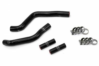 HPS Silicone Hose - HPS Black Reinforced Silicone Radiator Hose Kit for Kawasaki 03-08 KX125 2 Stroke