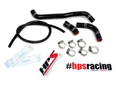 HPS Silicone Hose - HPS Black Reinforced Silicone Radiator Hose Kit for Suzuki 00-08 DRZ400S DRZ400SM
