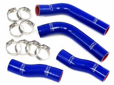HPS Silicone Hose - HPS Blue Reinforced Silicone Coolant Hose Kit (4pc set) for front radiator for Toyota 90-99 MR2 3SGTE Turbo