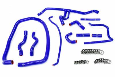 HPS Silicone Hose - HPS Blue Reinforced Silicone Heater Hose Kit Coolant for BMW 96-99 E36 M3 Left Hand Drive