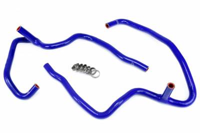HPS Silicone Hose - HPS Blue Reinforced Silicone Heater Hose Kit Coolant for Jeep 06-10 Commander 5.7L V8 with Rear A/C