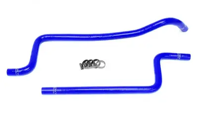 HPS Silicone Hose - HPS Blue Reinforced Silicone Heater Hose Kit for Jeep 97-01 Wrangler TJ 4.0L Left Hand Drive