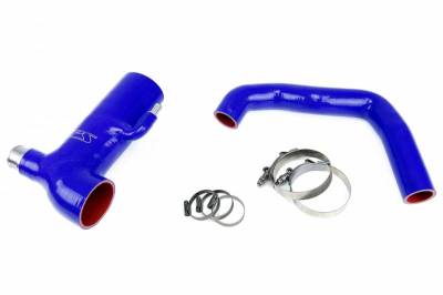 HPS Silicone Hose - HPS Blue Reinforced Silicone Post MAF Air Intake Hose + Sound Tube 2pc Kit for Subaru 13-16 BRZ