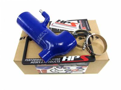 HPS Silicone Hose - HPS Blue Reinforced Silicone Post MAF Air Intake Hose Kit - Retain Stock Sound Tube for Subaru 13-16 BRZ