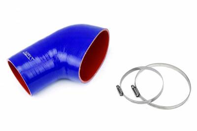 HPS Silicone Hose - HPS Blue Reinforced Silicone Post MAF Air Intake Hose Kit for BMW 01-06 E46 M3