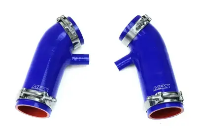 HPS Silicone Hose - HPS Blue Reinforced Silicone Post MAF Air Intake Hose Kit for Infiniti 08-09 EX35 3.7L