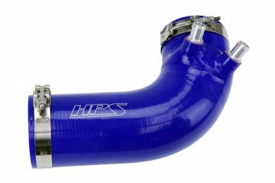 HPS Silicone Hose - HPS Blue Reinforced Silicone Post MAF Air Intake Hose Kit for Lexus 08-12 ISF V8 5.0L