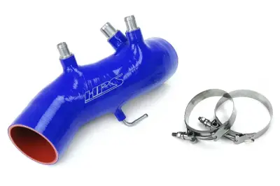 HPS Silicone Hose - HPS Blue Reinforced Silicone Post MAF Air Intake Hose Kit for Toyota 86-92 Supra 7MGTE Turbo