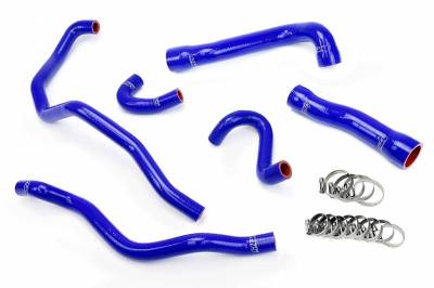 HPS Silicone Hose - HPS Blue Reinforced Silicone Radiator + Heater Hose Kit Coolant for BMW 01-06 E46 M3 Left Hand Drive