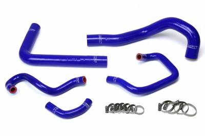 HPS Silicone Hose - HPS Blue Reinforced Silicone Radiator + Heater Hose Kit Coolant for Toyota 93-98 Supra MK4 2JZ Turbo Left Hand Drive