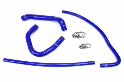 HPS Silicone Hose - HPS Blue Reinforced Silicone Radiator + Heater Hose Kit for Jeep 93-98 Grand Cherokee 4.0L I6 Left Hand Drive