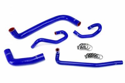 HPS Silicone Hose - HPS Blue Reinforced Silicone Radiator + Heater Hose Kit for Toyota 04-06 Sequoia 4.7L V8 Left Hand Drive