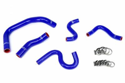 HPS Silicone Hose - HPS Blue Reinforced Silicone Radiator + Heater Hose Kit for Toyota 85-87 Corolla AE86 4A-GEU Left Hand Drive