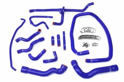 HPS Silicone Hose - HPS Blue Reinforced Silicone Radiator and Heater Hose Kit Coolant for BMW 96-99 E36 M3 Left Hand Drive