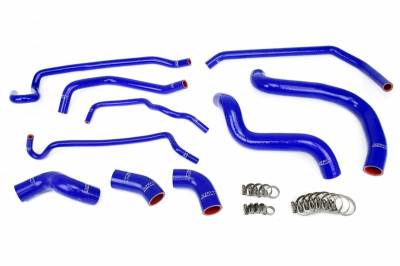 HPS Silicone Hose - HPS Blue Reinforced Silicone Radiator and Heater Hose Kit Coolant for Ford 11-14 Mustang GT 5.0L V8 & Boss 302