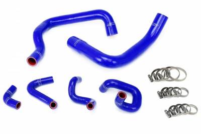 HPS Silicone Hose - HPS Blue Reinforced Silicone Radiator and Heater Hose Kit Coolant for Ford 86-93 Mustang GT / Cobra