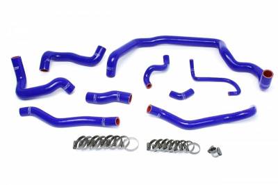 HPS Silicone Hose - HPS Blue Reinforced Silicone Radiator and Heater Hose Kit Coolant for Mini 07-11 Cooper S R56 1.6L Turbo Manual Trans