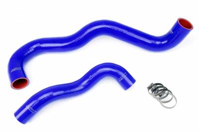 HPS Silicone Hose - HPS Blue Reinforced Silicone Radiator Hose Kit Coolant for Ford 03-07 F550 Superduty 6.0L Diesel w/ Twin Beam Suspension