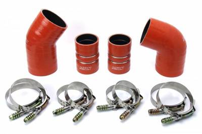 HPS Silicone Hose - HPS High Temp Aramid Reinforced Silicone Intercooler Hose Boots Kit for Chevy 2004.5 - 2005 Silverado 2500 HD 6.6L Duramax LLY Diesel