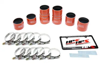 HPS Silicone Hose - HPS High Temp Reinforced Silicone Intercooler Hose Boots Kit for Ford 2000-2003 Excursion 7.3L PowerStroke Diesel