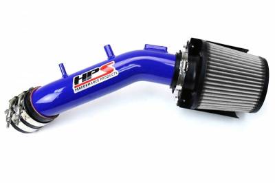 HPS Silicone Hose - HPS Performance Cold Air Intake Kit 03-07 Honda Accord 2.4L with MAF Sensor SULEV, Includes Heat Shield, Blue